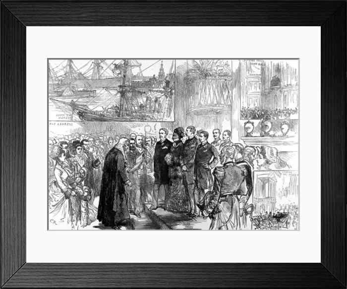 Framed Print : Departure of the Marquis of Lorne and Princess Louise from L Framed Print : Departure of the Marquis of Lorne and Princess Louise from L