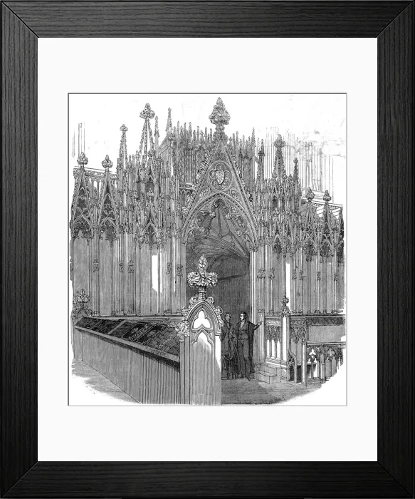 Framed Print : The Organ Screen, Westminster Abbey, 1848 Framed Print : The Organ Screen, Westminster Abbey, 1848
