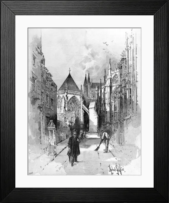 Framed Print : Exterior of Westminster Abbey, London, 1894 Framed Print : Exterior of Westminster Abbey, London, 1894