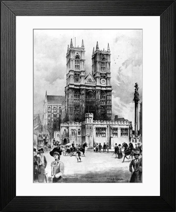 Framed Print : Westminster Abbey, before the Coronation, 1902 Framed Print : Westminster Abbey, before the Coronation, 1902