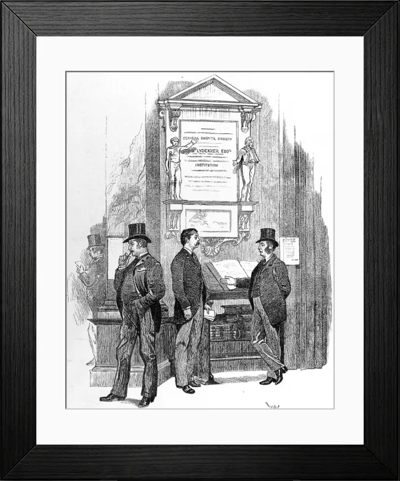 Framed Print : The Loss Book at Lloyds of London, 1890 Framed Print : The Loss Book at Lloyds of London, 1890