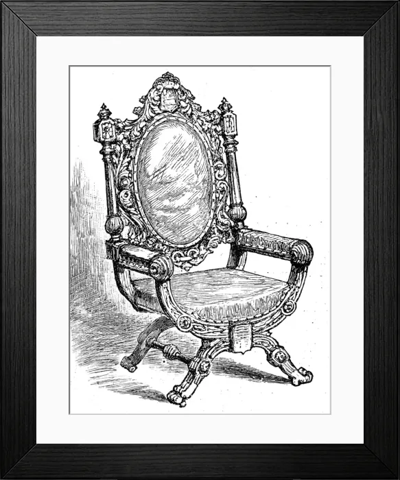 Framed Print : The Lutine Chair, Lloyds of London, 1886 Framed Print : The Lutine Chair, Lloyds of London, 1886
