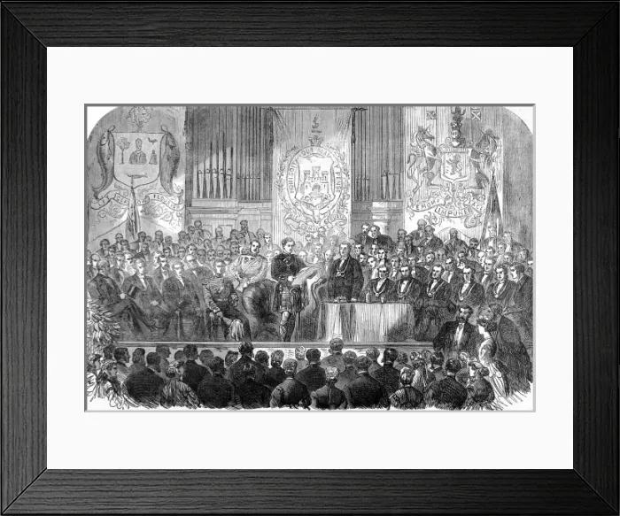 Framed Print : The Duke of Edinburgh receiving the freedom of the City of G Framed Print : The Duke of Edinburgh receiving the freedom of the City of G
