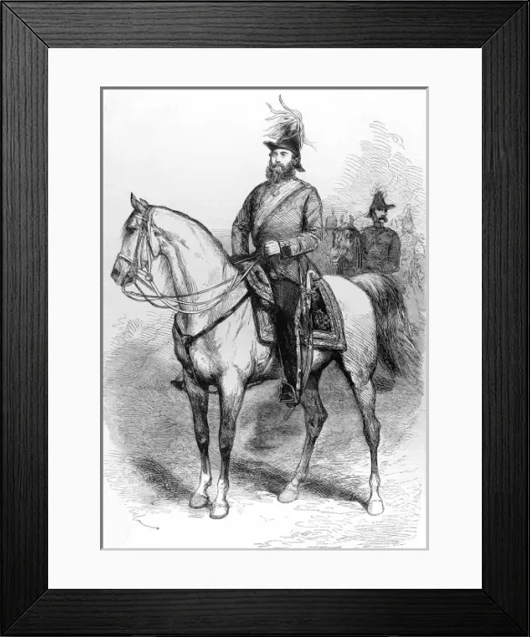 Framed Print : The Duke of Cambridge on horseback Framed Print : The Duke of Cambridge on horseback
