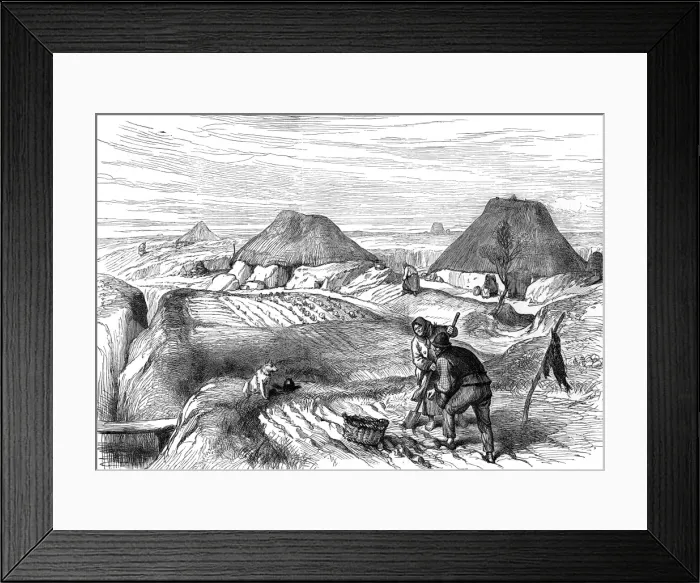 Framed Print : Bog village, County Roscommon, Ireland Framed Print : Bog village, County Roscommon, Ireland