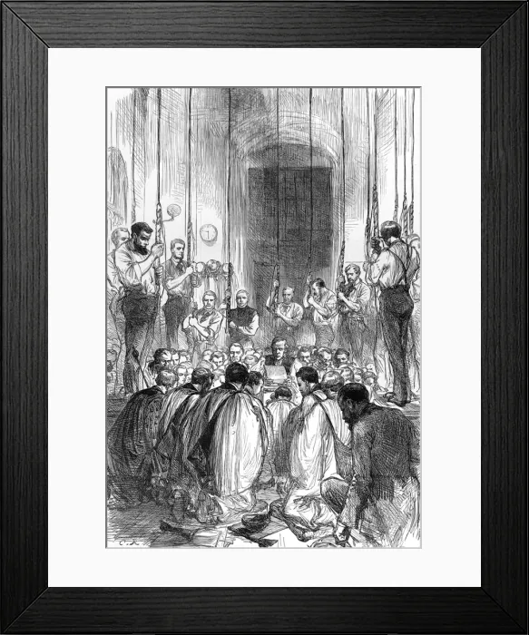 Framed Print : Blessing the Bells of St. Pauls Cathedral, 1878 Framed Print : Blessing the Bells of St. Pauls Cathedral, 1878