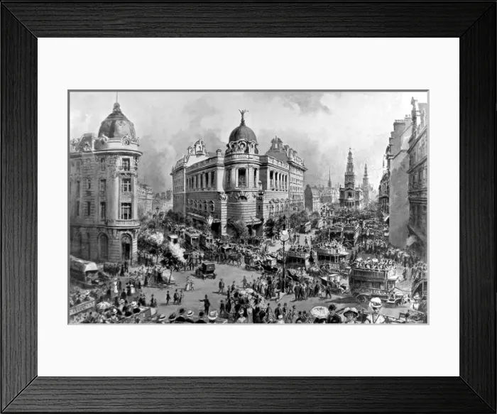 Framed Print : Traffic in the Strand, London, 1908 Framed Print : Traffic in the Strand, London, 1908
