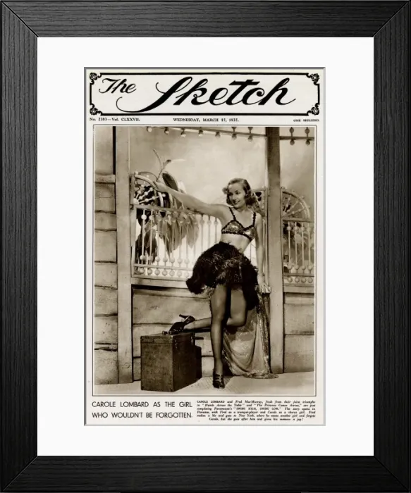Framed Print : Carole Lombard