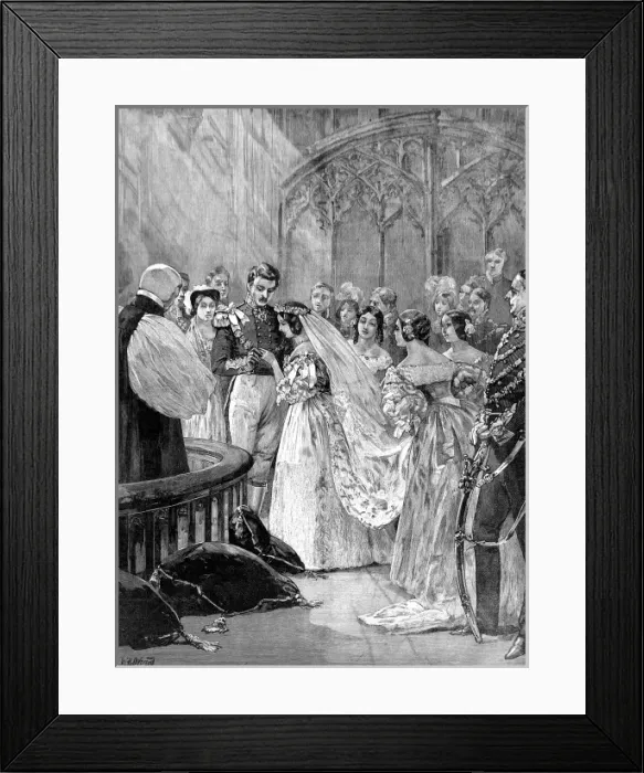 Framed Print : Marriage of Queen Victoria and Prince Albert