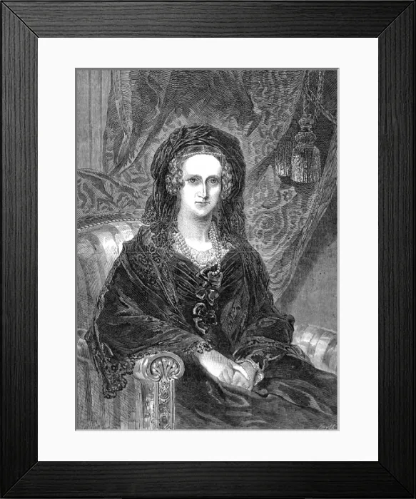 Framed Print : Queen Dowager Adelaide (1792-1849)