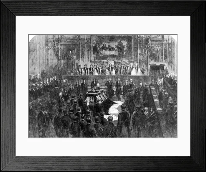 Framed Print : The Funeral of Prince Albert Framed Print : The Funeral of Prince Albert