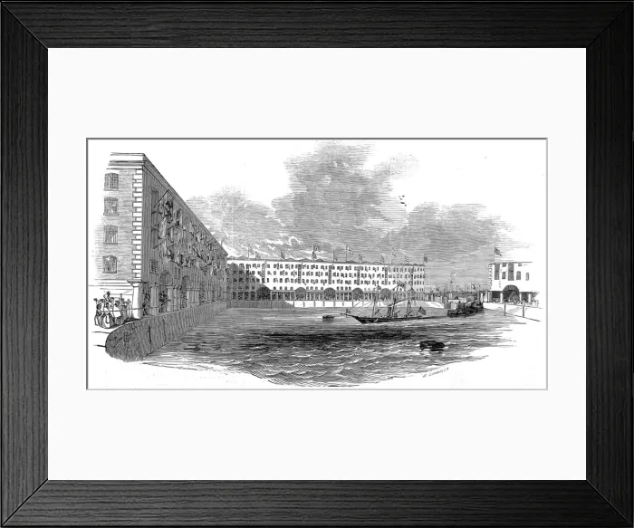 Framed Print : The royal yacht entering The Albert Dock