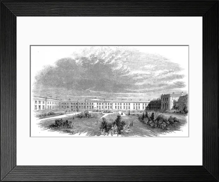 Framed Print : The Licensed Victuallers Asylum, London, 1858 Framed Print : The Licensed Victuallers Asylum, London, 1858