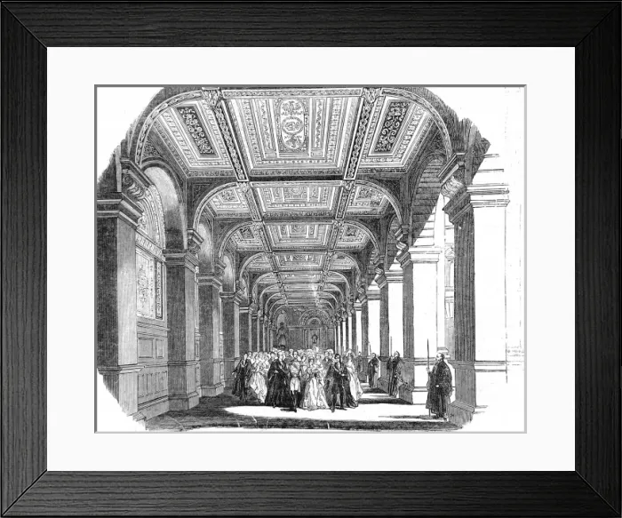 Framed Print : Royal Procession in the North Ambulatory of the Royal Exchan