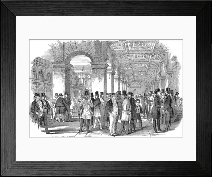Framed Print : The Merchants Walk, Royal Exchange, London, 1847 Framed Print : The Merchants Walk, Royal Exchange, London, 1847