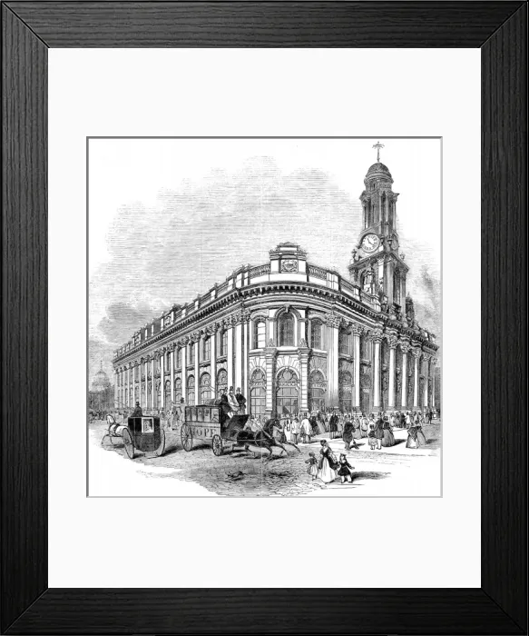 Framed Print : The Royal Exchange, London, 1844