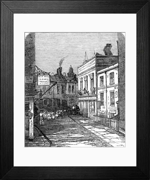 Framed Print : Hockley-in-the-Hole, Clerkenwell, London, 1859 Framed Print : Hockley-in-the-Hole, Clerkenwell, London, 1859