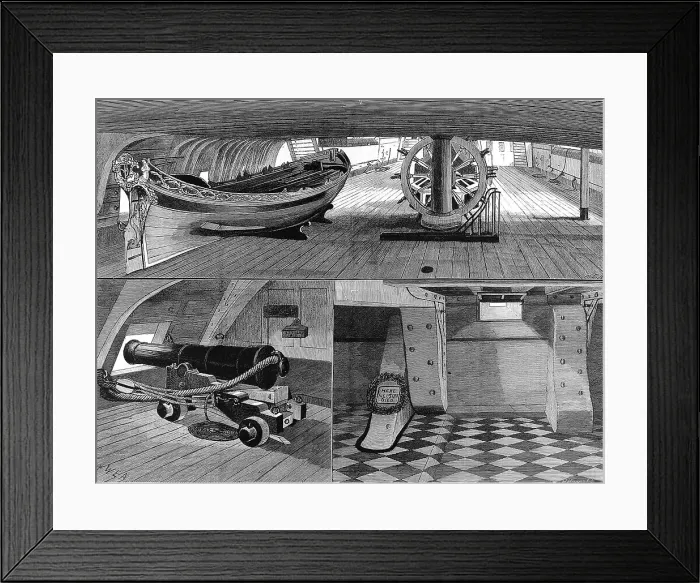 Framed Print : Board Hms Victory Anniversary Nelson Death Iln Framed Print : Board Hms Victory Anniversary Nelson Death Iln
