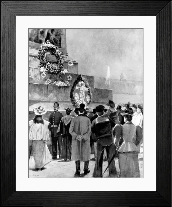 Framed Print : Trafalgar Day, 21 October 1895 Framed Print : Trafalgar Day, 21 October 1895