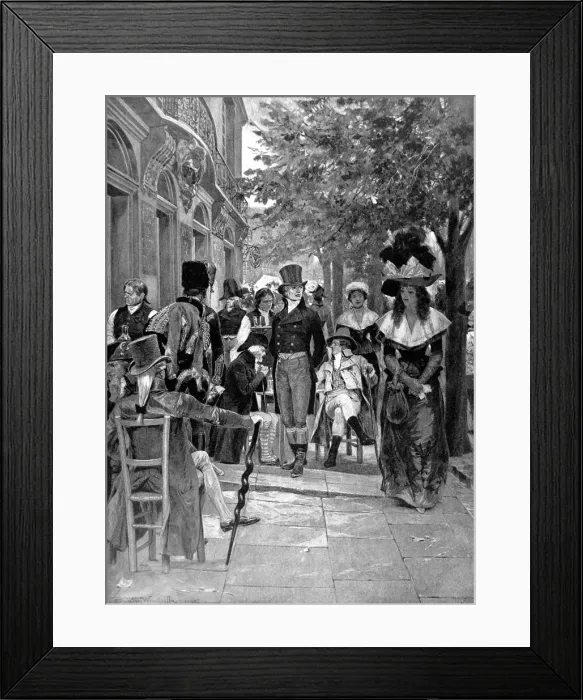 Framed Print : Nelson on leave at St. Omer, France, 1784