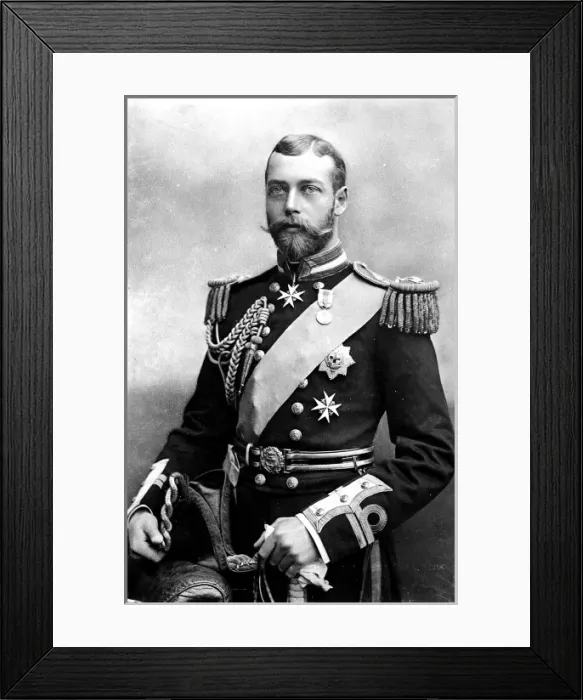 Framed Print : George V in naval dress