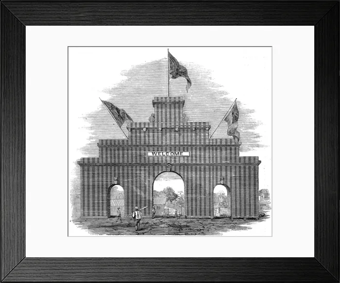 Framed Print : The Lumberers Arch, Ottawa, 1860 Framed Print : The Lumberers Arch, Ottawa, 1860