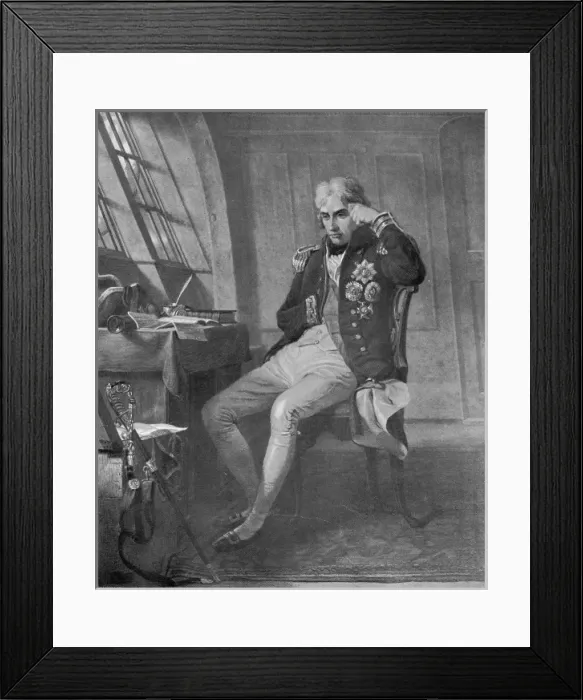 Framed Print : Nelson in his cabin on the H. M. S. Victory Framed Print : Nelson in his cabin on the H. M. S. Victory