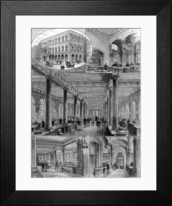 Framed Print : Offices of the Atlas Assurance Company, London, 1894 Framed Print : Offices of the Atlas Assurance Company, London, 1894