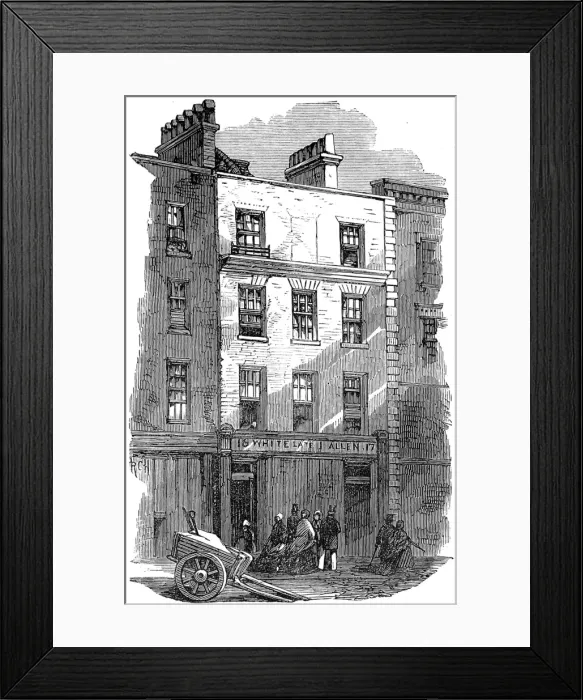 Framed Print : Toms Coffeehouse, Covent Garden, 1865