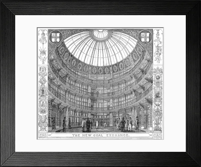 Framed Print : Interior of the Coal Exchange, London, 1849 Framed Print : Interior of the Coal Exchange, London, 1849