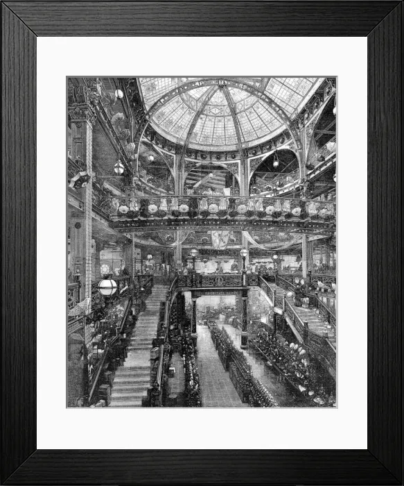 Framed Print : Jules Jaluzot & Co. Store, Paris, 1884 Framed Print : Jules Jaluzot & Co. Store, Paris, 1884