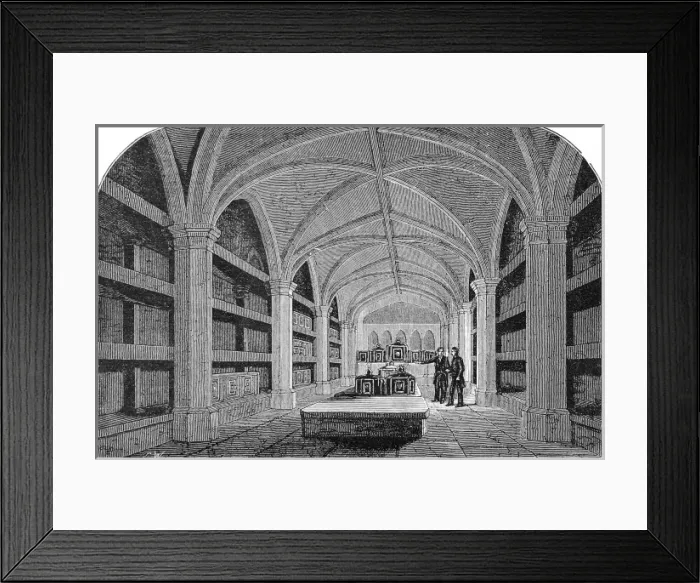 Framed Print : The Royal Vault, St. Georges Chapel, 1884 Framed Print : The Royal Vault, St. Georges Chapel, 1884