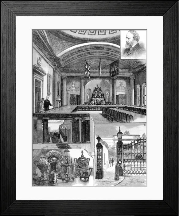 Framed Print : Scenes at the Salters Company, London, 1884 Framed Print : Scenes at the Salters Company, London, 1884