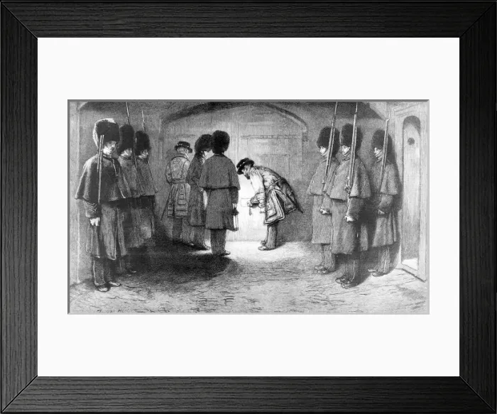 Framed Print : The Ceremony of the Keys, Tower of London, 1875 Framed Print : The Ceremony of the Keys, Tower of London, 1875