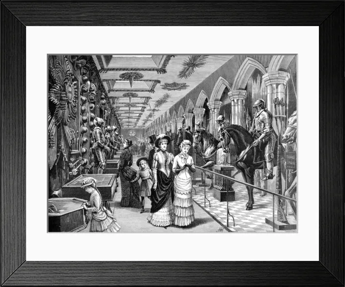 Framed Print : The Old Horse Armoury, Tower of London, 1885