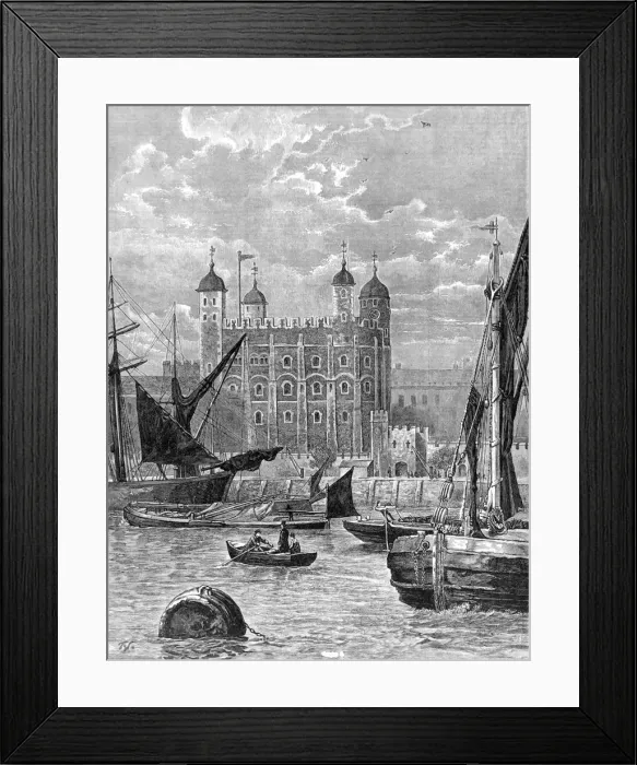 Framed Print : The Tower of London, 1883 Framed Print : The Tower of London, 1883