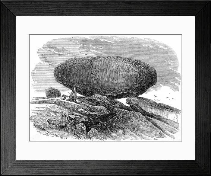 Framed Print : The Tol-Maen or Main Rock, Cornwall, c. 1869 Framed Print : The Tol-Maen or Main Rock, Cornwall, c. 1869
