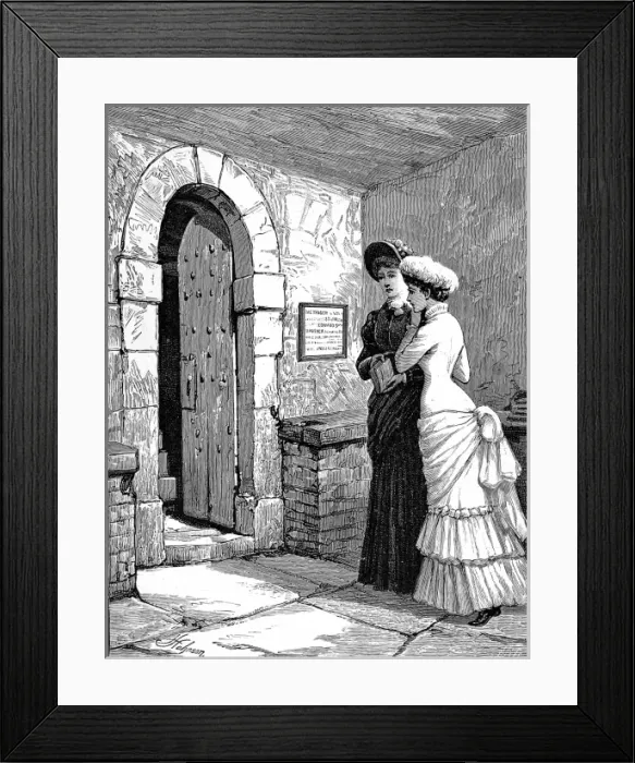 Framed Print : Burial Place of the Princes in the Tower, 1885 Framed Print : Burial Place of the Princes in the Tower, 1885