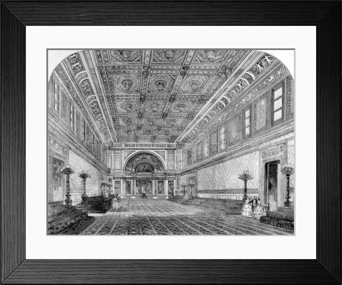 Framed Print : The State Ball Room, Buckingham Palace, 1856 Framed Print : The State Ball Room, Buckingham Palace, 1856