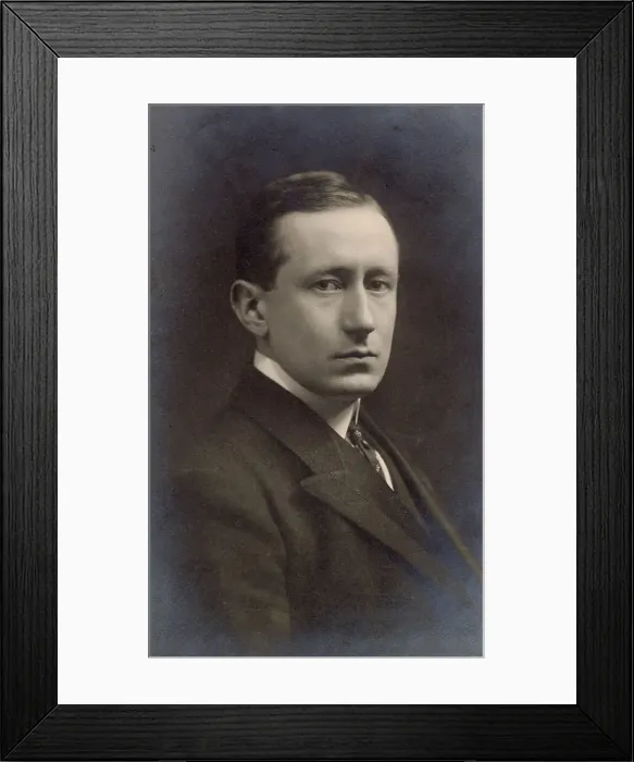 Framed Print : Marchese Guglielmo Marconi (1874 - 1934), Italian inventor, who revolutionised the world of communications with his wireless invention. He received many honours Framed Print : Marchese Guglielmo Marconi (1874 - 1934), Italian inventor, who revolutionised the world of communications with his wireless invention. He received many honours