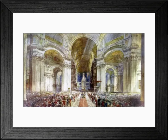 Framed Print : King George V Silver Jubilee Service in St. Pauls Cathedral Framed Print : King George V Silver Jubilee Service in St. Pauls Cathedral