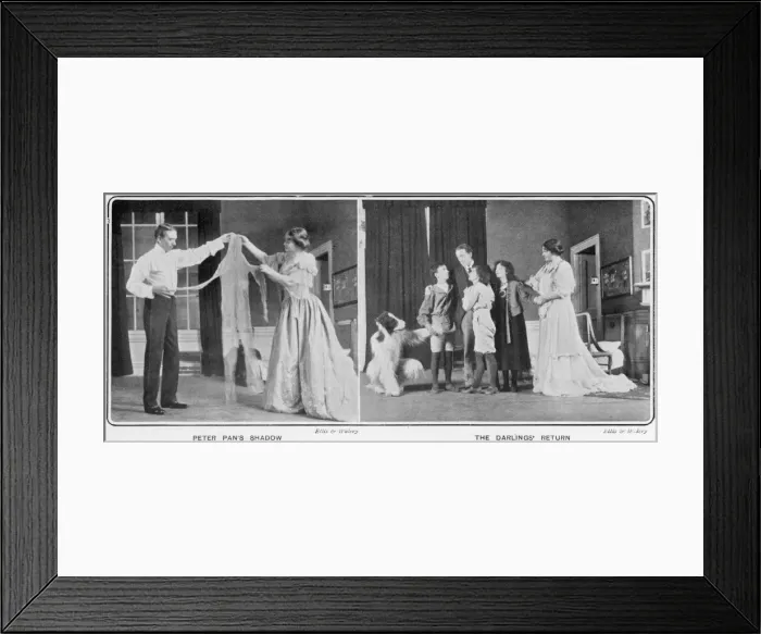 Framed Print : Two scenes from Peter Pan Framed Print : Two scenes from Peter Pan