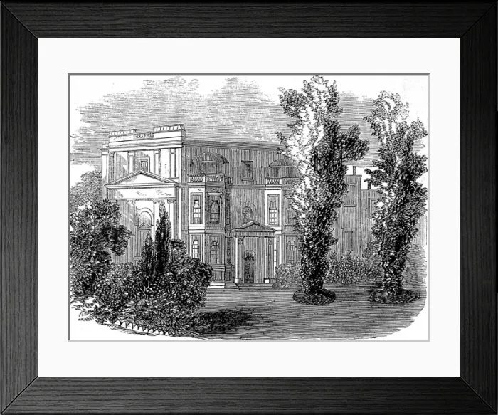 Framed Print : Orleans House, Richmond, 1858 Framed Print : Orleans House, Richmond, 1858