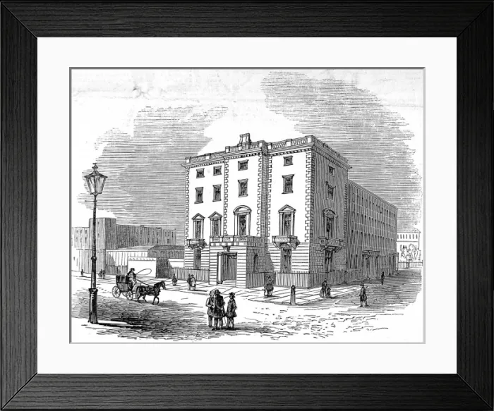 Framed Print : Lord John Russells House, Chesham Place, London, 1845