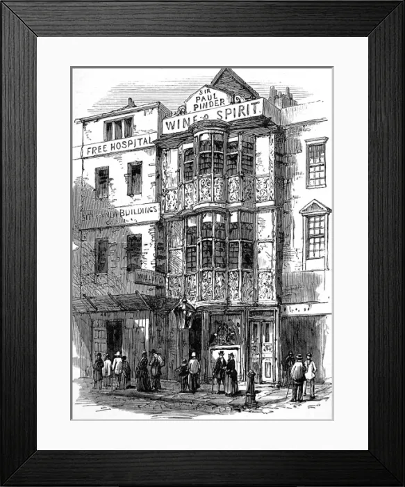 Framed Print : Sir Paul Pindars House, Bishopsgate, London, 1878 Framed Print : Sir Paul Pindars House, Bishopsgate, London, 1878