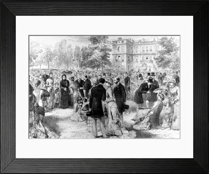 Framed Print : Royal Garden Party at Marlborough House, London, 1881 Framed Print : Royal Garden Party at Marlborough House, London, 1881