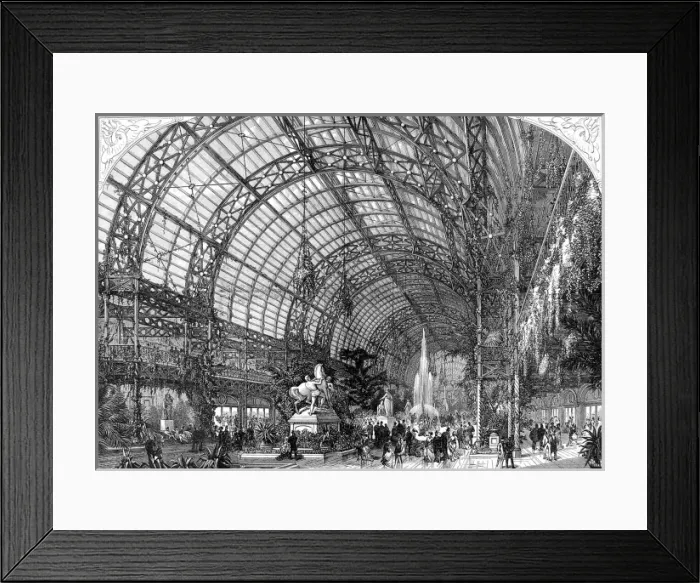 Framed Print : Westminster Aquarium and Summer and Winter Garden, 1875 Framed Print : Westminster Aquarium and Summer and Winter Garden, 1875