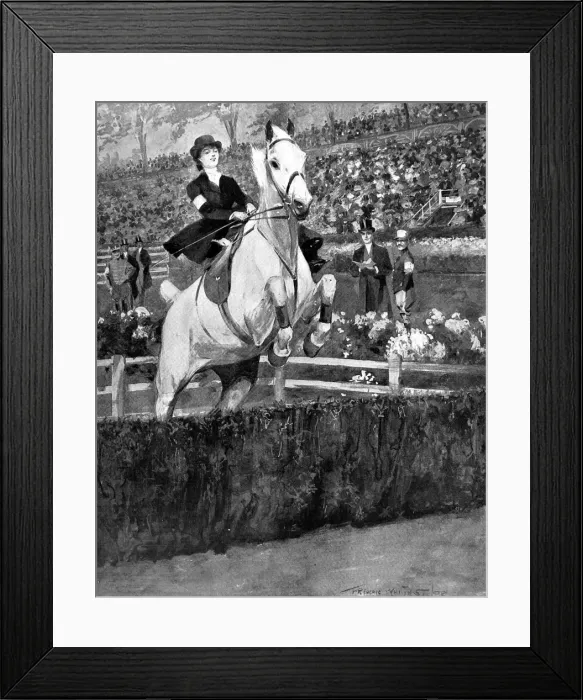 Framed Print : The International Horse Show, Olympia, London, 1908