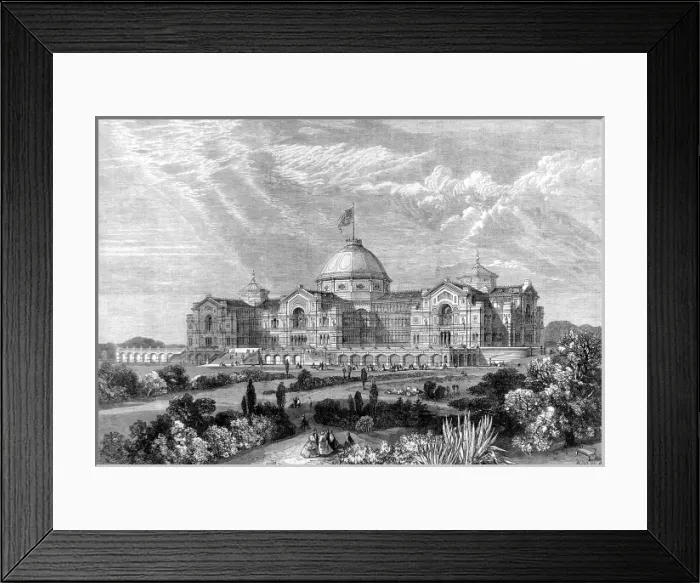 Framed Print : Design for Alexandra Palace, London, 1864 Framed Print : Design for Alexandra Palace, London, 1864