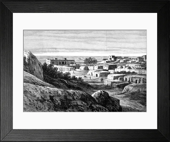 Framed Print : The Fort of Khelat-I-Ghilzai, Afghanistan, 1880